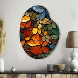 Hardedge Art Earthy Euphony III - Asymmetric Metal Wall Art