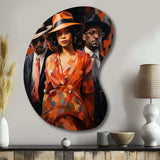 Harlem Renaissance Celebration I - Asymmetric Metal Wall Art