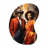 Harlem Renaissance Celebration II - Asymmetric Metal Wall Art