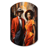 Harlem Renaissance Celebration II - Asymmetric Metal Wall Art