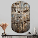 Hebrew Western Wall Collage II - Asymmetric Metal Wall Art