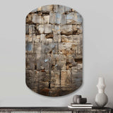 Hebrew Western Wall Collage II - Asymmetric Metal Wall Art