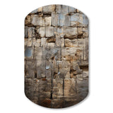 Hebrew Western Wall Collage II - Asymmetric Metal Wall Art