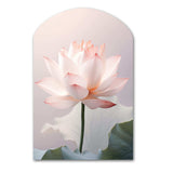 Hinduisim Art Lotus Serenity - Asymmetric Metal Wall Art