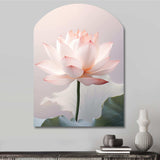 Hinduisim Art Lotus Serenity - Asymmetric Metal Wall Art