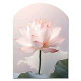 Hinduisim Art Lotus Serenity - Asymmetric Metal Wall Art