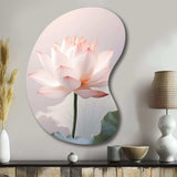 Hinduisim Art Lotus Serenity - Asymmetric Metal Wall Art