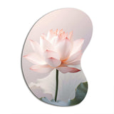 Hinduisim Art Lotus Serenity - Asymmetric Metal Wall Art