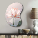 Hinduisim Art Lotus Serenity - Asymmetric Metal Wall Art