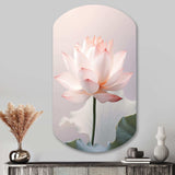 Hinduisim Art Lotus Serenity - Asymmetric Metal Wall Art