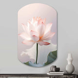 Hinduisim Art Lotus Serenity - Asymmetric Metal Wall Art