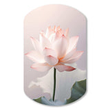 Hinduisim Art Lotus Serenity - Asymmetric Metal Wall Art