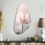 Hinduisim Art Lotus Serenity - Asymmetric Metal Wall Art