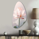 Hinduisim Art Lotus Serenity - Asymmetric Metal Wall Art