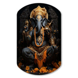 Hinduisim Divine Ganesha II - Asymmetric Metal Wall Art