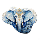 Hinduisim Elephant Majesty - Asymmetric Metal Wall Art