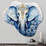 Hinduisim Elephant Majesty - Asymmetric Metal Wall Art