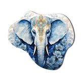 Hinduisim Elephant Majesty - Asymmetric Metal Wall Art