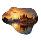 Hinduisim Golden Temple II - Asymmetric Metal Wall Art