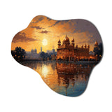 Hinduisim Golden Temple II - Asymmetric Metal Wall Art