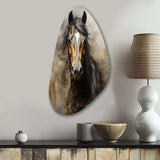 White Horse Equestrian Duality I - Asymmetric Metal Wall Art