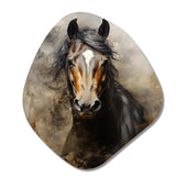 White Horse Equestrian Duality I - Asymmetric Metal Wall Art