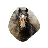 White Horse Equestrian Duality I - Asymmetric Metal Wall Art