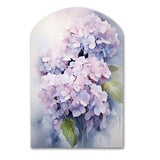 Purple Hydrangea Graceful Whispers - Asymmetric Metal Wall Art