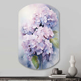 Purple Hydrangea Graceful Whispers - Asymmetric Metal Wall Art