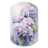 Purple Hydrangea Graceful Whispers - Asymmetric Metal Wall Art