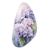 Purple Hydrangea Graceful Whispers - Asymmetric Metal Wall Art