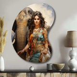 Indian Art Rajasthan Royalty - Asymmetric Metal Wall Art