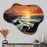 Ireland Sunset Over The Connemara I - Asymmetric Metal Wall Art