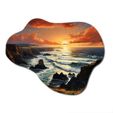 Ireland Sunset Over The Connemara I - Asymmetric Metal Wall Art