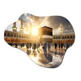 Islam Art Kaaba Reflection I - Asymmetric Metal Wall Art