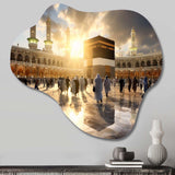 Islam Art Kaaba Reflection I - Asymmetric Metal Wall Art