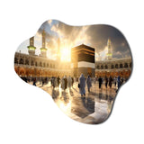 Islam Art Kaaba Reflection I - Asymmetric Metal Wall Art