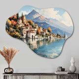 Italy Lake Como - Asymmetric Metal Wall Art