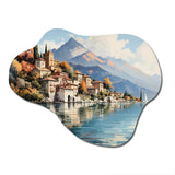 Italy Lake Como - Asymmetric Metal Wall Art