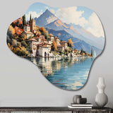 Italy Lake Como - Asymmetric Metal Wall Art