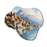 Italy Lake Como - Asymmetric Metal Wall Art