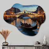 Italy Rialto Bridge Ponte II - Asymmetric Metal Wall Art