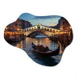 Italy Rialto Bridge Ponte II - Asymmetric Metal Wall Art