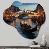 Italy Rialto Bridge Ponte II - Asymmetric Metal Wall Art