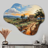 Italy Sicilian Countryside I - Asymmetric Metal Wall Art