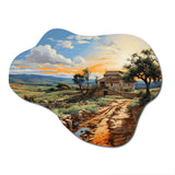 Italy Sicilian Countryside I - Asymmetric Metal Wall Art