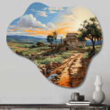 Italy Sicilian Countryside I - Asymmetric Metal Wall Art