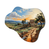 Italy Sicilian Countryside I - Asymmetric Metal Wall Art