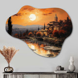 Italy Tuscan Sunsets I - Asymmetric Metal Wall Art