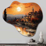 Italy Tuscan Sunsets I - Asymmetric Metal Wall Art